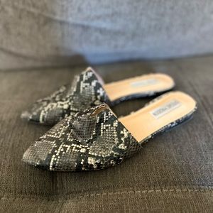 Steve Madden Animal Print Flat Mules | Women’s 8